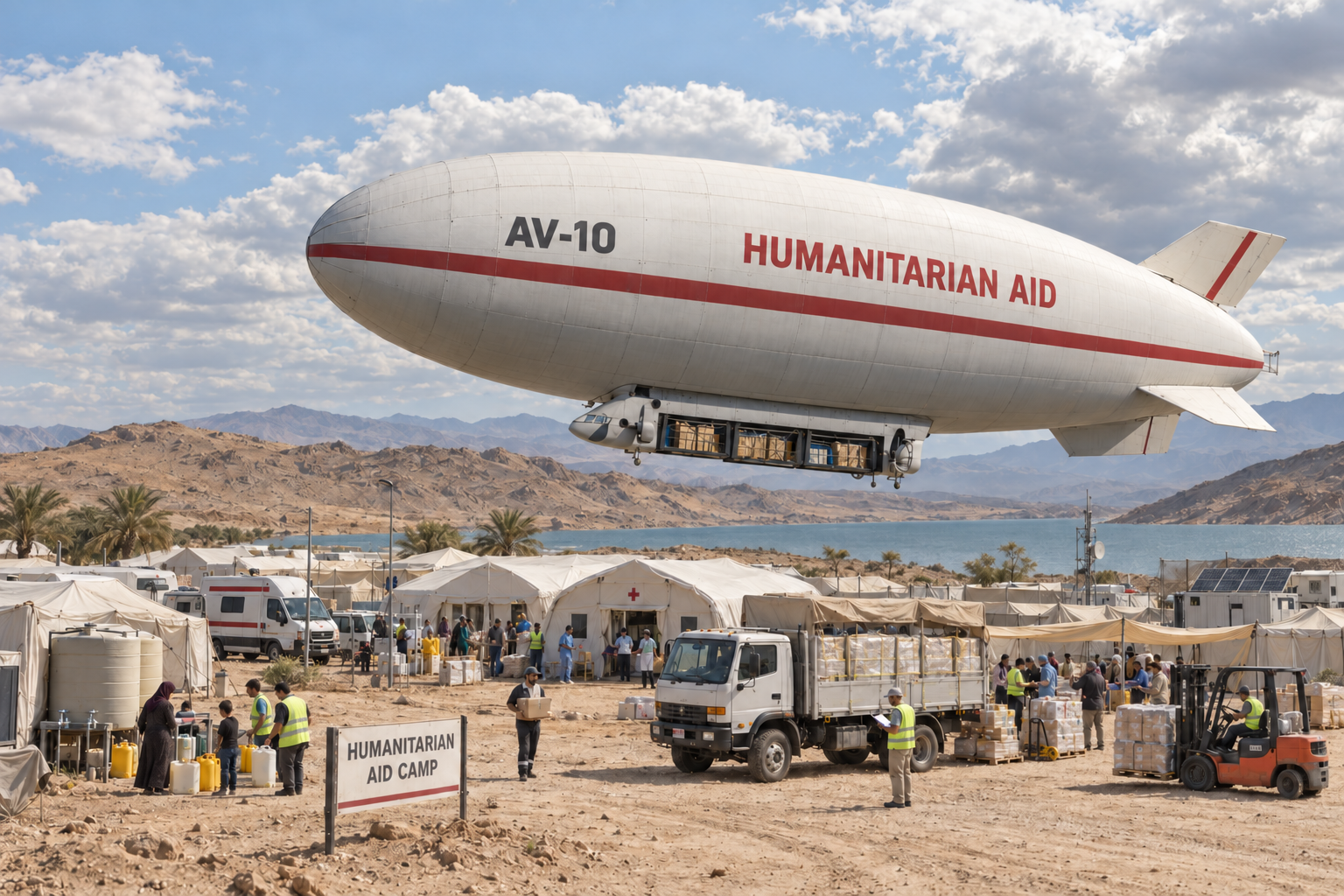 AV10 - airship Humanitarian Aid
