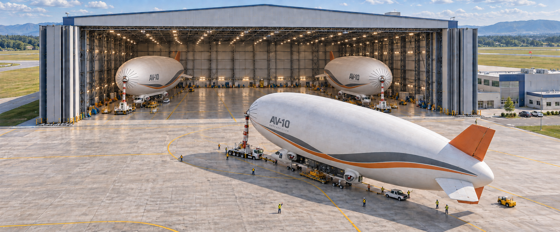 airship av10 - hangar